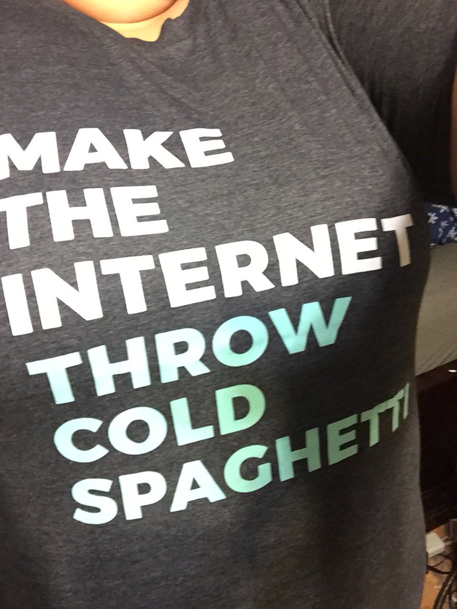 toogscouch's tweet photo. @gracehelbig my free T-shirt from Google Fiber. Seemed like a good idea at the time! @jackferry99 #NotTooDeep #coldspaghetti https://t.co/WTU8FVyisx