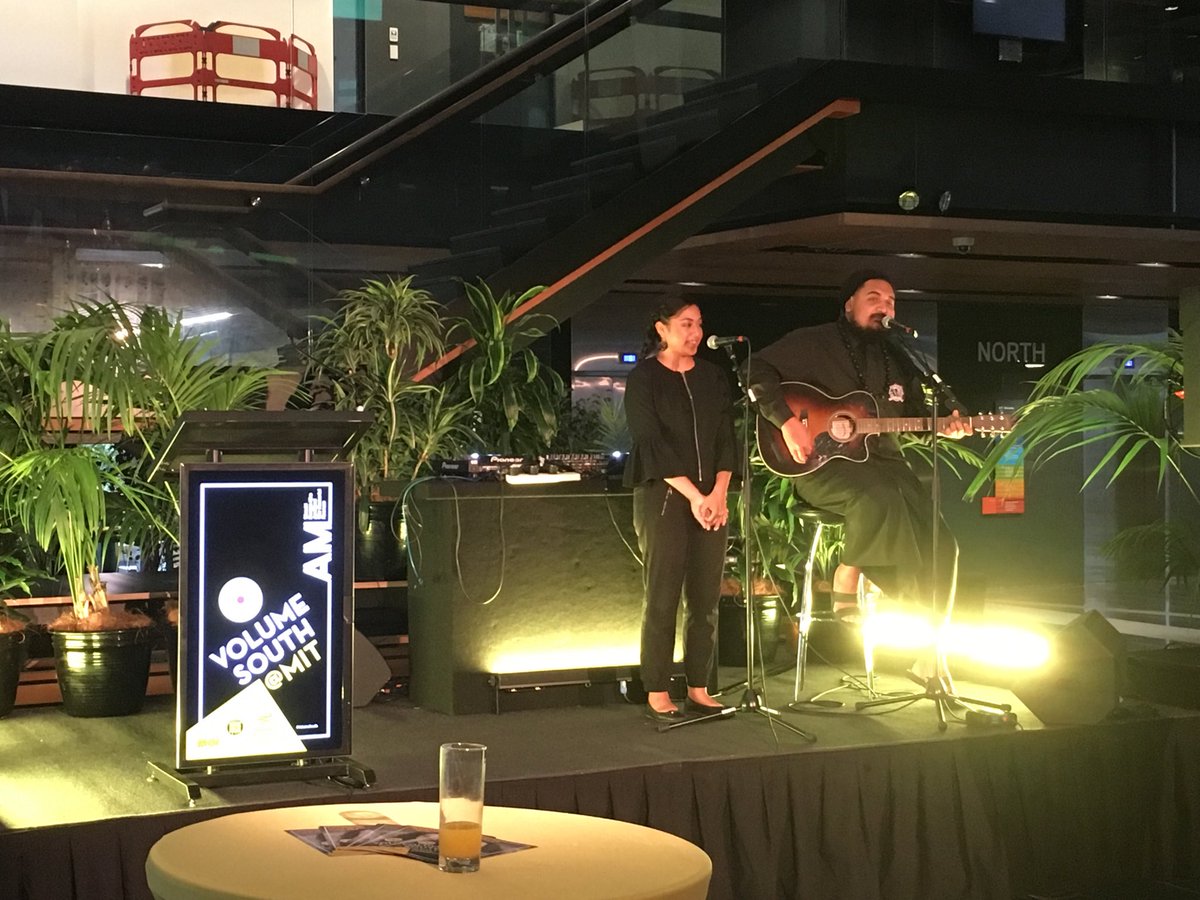 martin1carroll's tweet photo. Great fun at the launch of #VolumeSouth@MIT at #MITManukau campus. Celebrating the story of South Auckland music. Syah &amp; Irene Folau were awesome! https://t.co/r1K4a39A1I