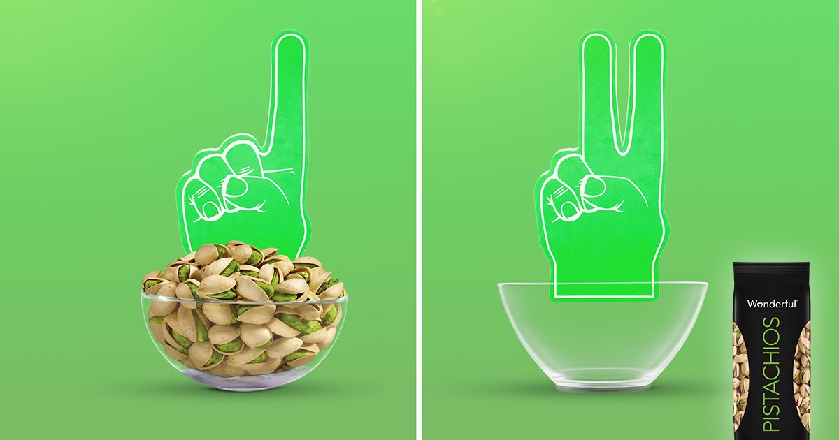 ClayMatthews52's tweet photo. Second place is the first loser. Make sure your Big Game party has pistachios for your #snackface. #ad https://t.co/dUjRyhdMWb