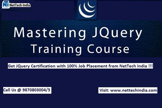 nettechindia1's tweet image. Get #JqueryTraining from NetTech India – the best #JqueryTrainingInstitute, which provides #JqueryCertification from expert trainers, which makes students experts in #JqueryCourse. For any query feel free to call @ 9870803004/5, or Visit:   nettechindia.com/software/cours…