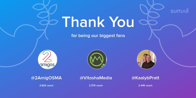 officialmoshare's tweet photo. Our biggest fans this week: @2AmigOSMA, @VitoshaMedia, @KaalybPratt. Thank you! via https://t.co/5ZfKgqiRm6 https://t.co/M5k75EW94D