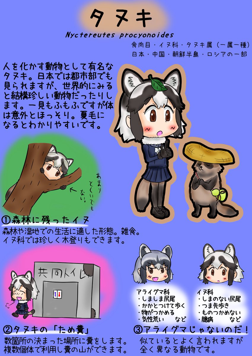 だしまきぞう در توییتر タヌキのおはなし けものフレンズ フレンズでわかるシリーズ タヌキ