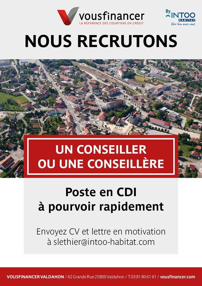 vsfinancervald's tweet photo. #Recrutement #financement #emploi #doubs #valdahon #Besancon @intoo_v @SylvainLethier https://t.co/po03ck4UKC