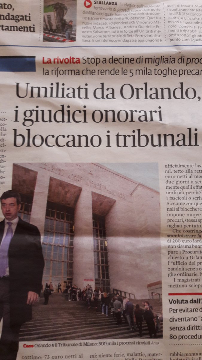 grazie al <a href="/fattoquotidiano/">Il Fatto Quotidiano</a> e a <a href="/cdifoggia/">Carlo Di Foggia</a>: #magistrationorari umiliati da <a href="/AndreaOrlandosp/">Andrea Orlando</a>. <a href="/ANMagistrati/">ANM Associazione Nazionale Magistrati</a>