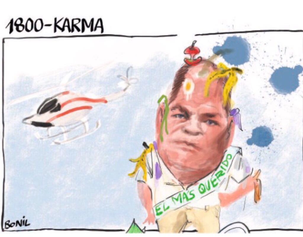 LucioGutierrez3's tweet photo. Karma no es recibir de la misma medicina. 
Karma es recibir de tu mismo veneno. https://t.co/39zVMtJOOE