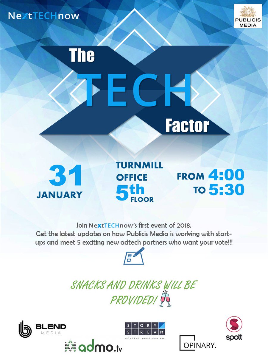 jimkite_PM's tweet image. #NextTECHnow @PublicisMedia is happy to announce this years #TechFactor winner is @opinary Thank you @BlendMedia_360 @StoryStreamUK @spott and @Admo_tv for making our 4th such event the best yet.