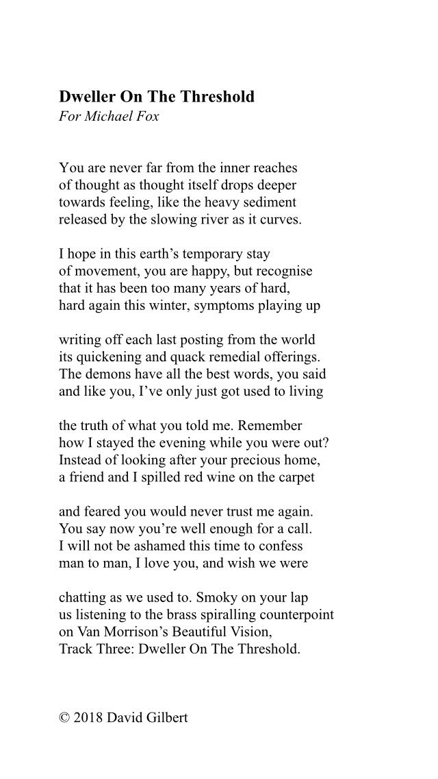 DGPoet's tweet photo. New #poetry: Dweller On The Threshold
#sapalert
@kookyK8 @buckinghamh @wallington21 @cazij @RivkahMiar @annielaverty @chrishattoncedr @bethlemmuseum @Bethlem_Gallery @samcurtisart @palmerandhall @dippinginmytoes @CinnamonJan @kempspace @thisfionaweir @SDenegri @bellastarling https://t.co/KGFzjfVfRX