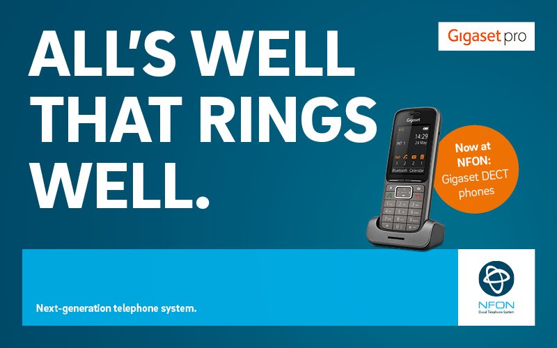 NEW! We're now partnering with Gigaset on the integration of @Gigasetpro DECT solutions for our cloud communications services' portfolio bit.ly/2E4ARjL #1Cloud #DiscoverFreedom #CommunicateYourWay