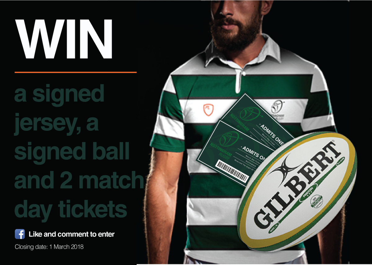TennantsUK's tweet photo. There's a pretty cool #Competition going down in #Nottingham this month, where one lucky person could #win #free match tickets, a signed shirt and ball to your next @NottinghamRugby game! Enter here: https://t.co/eci5es8CDG @EG_Nottingham @nottm_events @NottinghamTIC https://t.co/hjfRIy9xCV