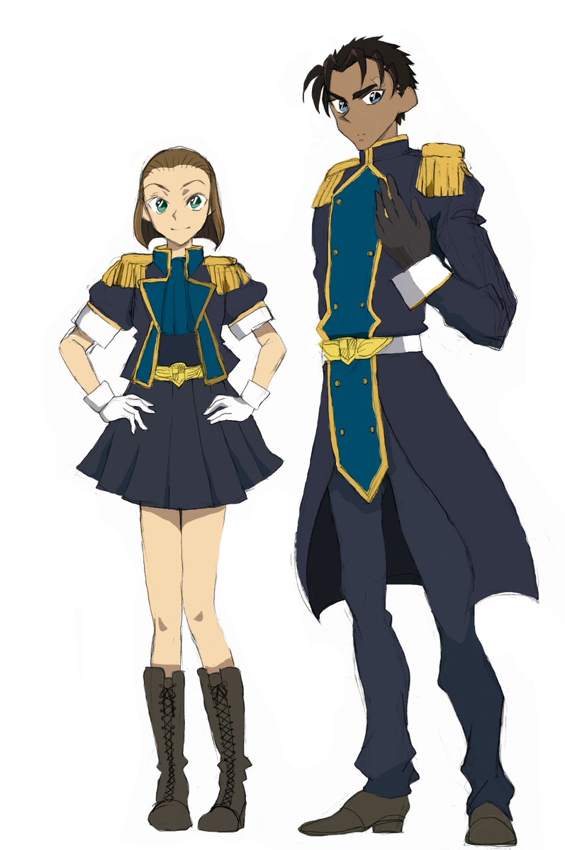 Ume En Twitter コナン くじ 軍服のやつ 京園 園子ちゃんと 京極真さんも忘れないでよね 京園軍服 だれか描いてくだせえ