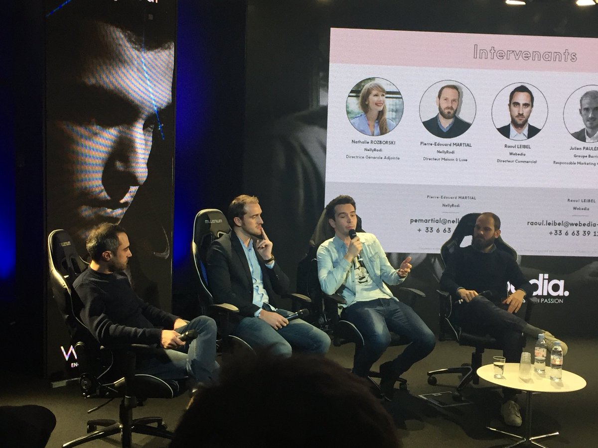 semantiweb's tweet photo. Ce matin @DominGo nous parle du lien entre esport et marque #esport #gaming @nellyrodi @WebediaFR https://t.co/AMRRKcluVl