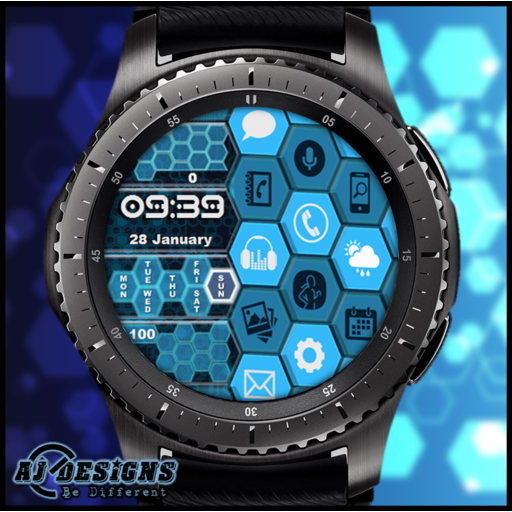 Samsunggear_s3's tweet photo. HEXAGON NOW AVAILABLE. Hexagons moves with Gyro. #gears3 #samsung #gears2 #gearwatchdesigner #hexagon #blue #watchmaker #watchface #smartwatch
Link on your phone for Samsung Gear App Store
https://t.co/8SasqYIe2J https://t.co/nwh66Ae7wf