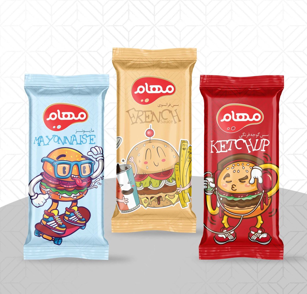 VZhupanova's tweet image. Funky sauce #packaging characters will add a touch of fun to sandwiches consumption bit.ly/2BIxg5O #fundesign #funpackaging