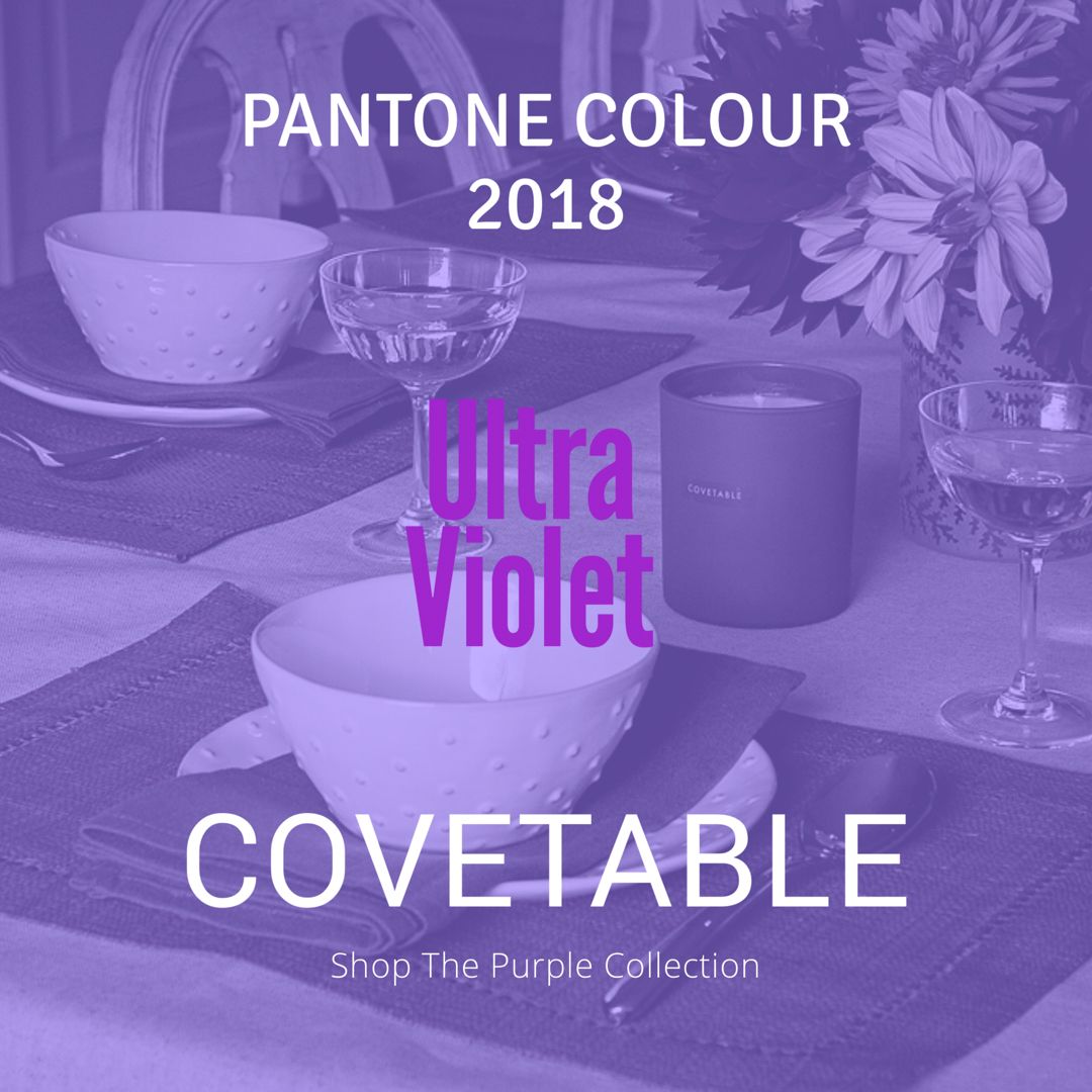 covetableuk's tweet photo. The Colour Purple.....Pantone’s colour for 2018 is Ultra Violet https://t.co/ZM4m0eIPRc