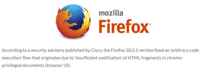 afyonluoglu's tweet image. #Mozilla has released security updates for #Firefox 58 that addresses a critical #remotecode #vulnerability that allows a remote #attacker to run arbitrary code on vulnerable systems
#CyberSecurity #Hacking
goo.gl/JQG6co