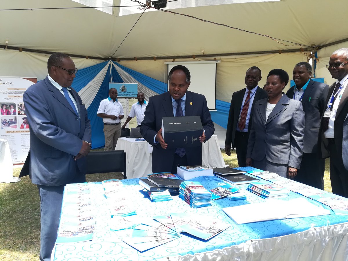 uonbi's tweet photo. @vcuonbi is visiting the different stands  at #UoNopenday @uonpostgraduate https://t.co/qB6mvB4Gi7