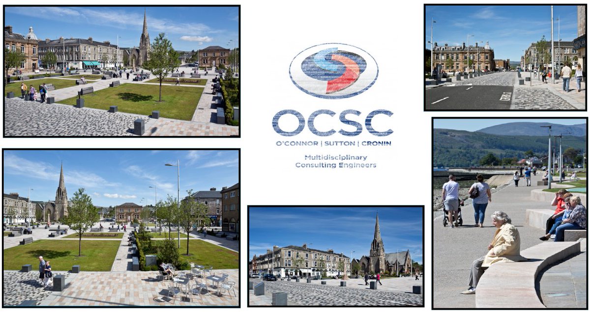 OCSC were appointed as Civil &amp; Structural Engineers for this £6m Public Realm/ major town centre regeneration project which aimed to transform the sea side town of Helensburgh back to its former glory. #ocsc #construction #CivilEngineering #Engineering #structure