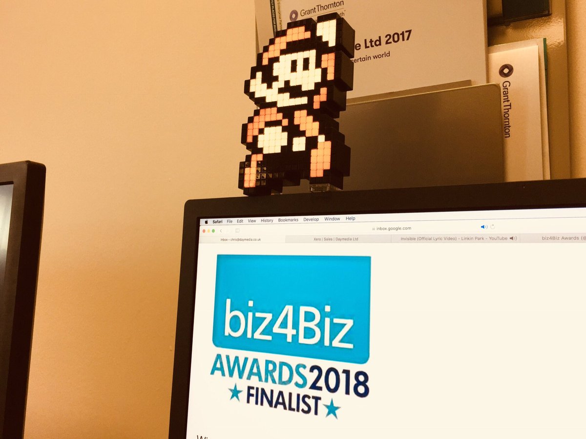 daymedia's tweet photo. Excited to make it as a finalist at the @biz4Biz_Awards 😊#bizawards2018 #woohoo https://t.co/yLWxRSZeUK