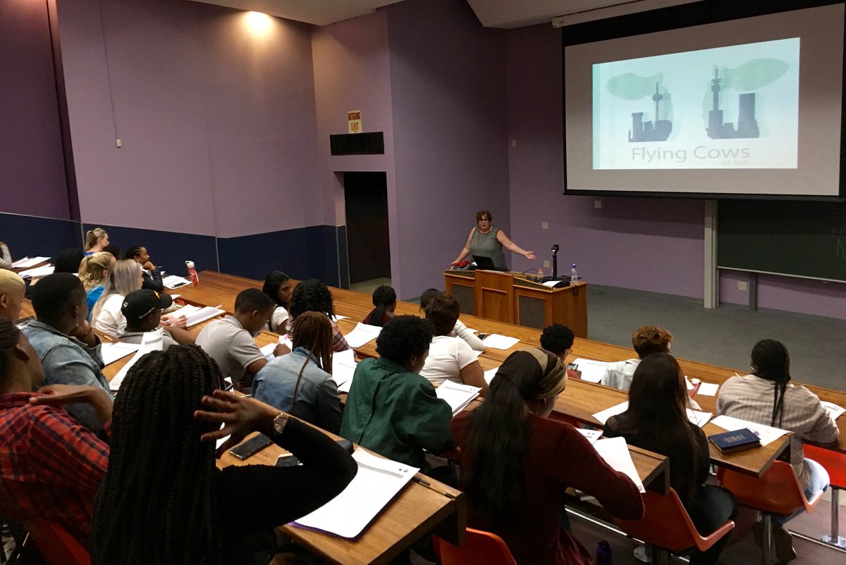 JosineJoburg's tweet photo. Yesterday's insightful & real conversation with honours students #UJStratComm on digital activation for @FlyingCowsJozi is practical proof of mutual beneficial connection between students and businesses. Thanks @HatRoela for the opportunity! #FlyingCowsofJozi #SparkingConnections https://t.co/EHErlnP0Xp