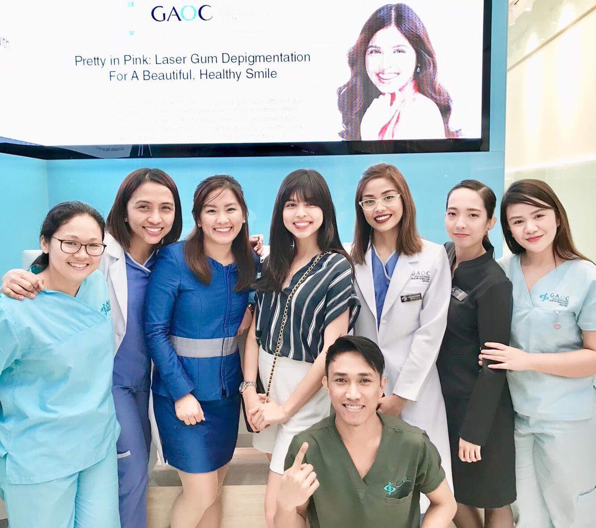 The ever beautiful, sweet and humble <a href="/mainedcm/">Maine Mendoza</a> spotted at our GAOC SM Megamall clinic! ❤️ She sure bring smiles to our staff! 😄

#GAOCDentalxMaineMendoza