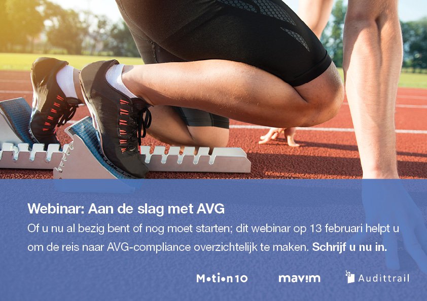 Welke stappen moet u nu nemen, welke informatie heeft u nodig en wie kan u hierbij helpen? Om u op weg te helpen organiseren we een #webinar #AVG #GDPR #compliance op 13 februari 2018, van 14.00 tot 15.00 uur. Schrijf u nu in: bit.ly/2s06XZj