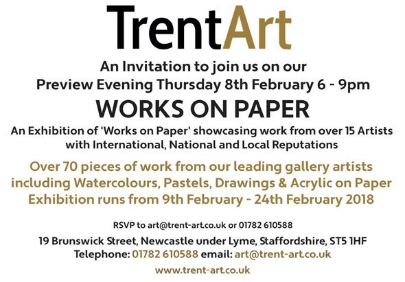 TrentArtGallery's tweet photo. More Works on Paper will be added to our website in the next few days ahead of the opening of the Exhibition on the 8th, including a number of wonderful, early @JiriBorsky pieces https://t.co/7yyr7boMw7