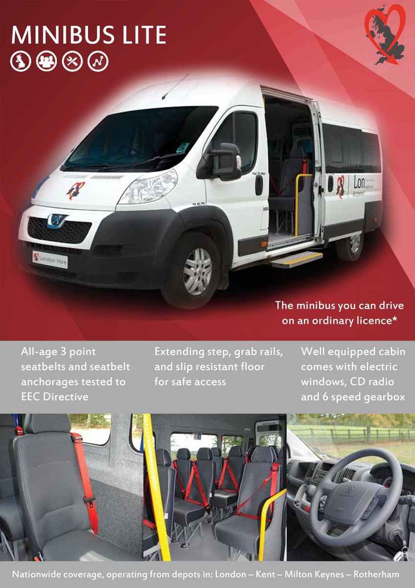 Did you know, you can drive a 16 Seat Minibus with an ordinary licence? Perfect for schools! Click the link for more info bit.ly/2ntyKMZ