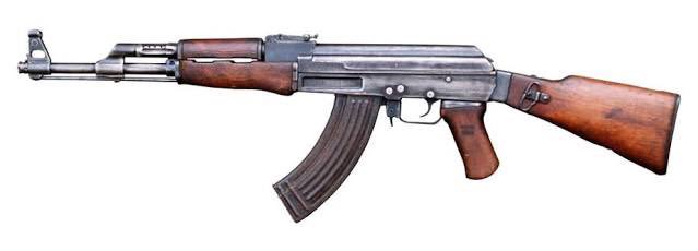 SelloSA's tweet photo. This is the AK-47 assault rifle, the preferred weapon of your enemy, and it makes a very distinctive sound when fired at you, so remember it. https://t.co/A7o2QGDSoL