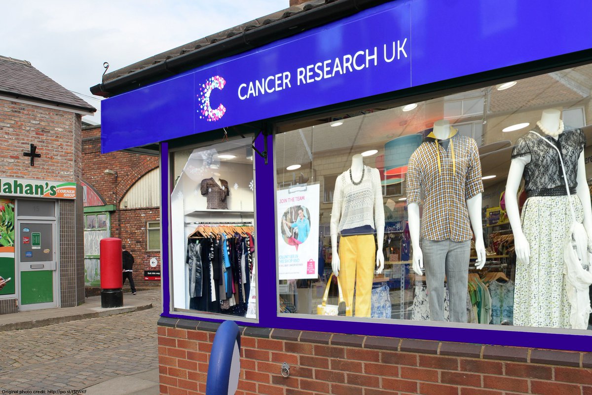 CRUKShops's tweet photo. @JayneCartwright @CostaCoffee @coopuk @itvcorrie We think a charity shop on @itvcorrie is a great idea, there to support our @CRUKManchester Centre! 😉 
@JayneCartwright #ACharityShopOnCorrie https://t.co/79yXuN1lYm
