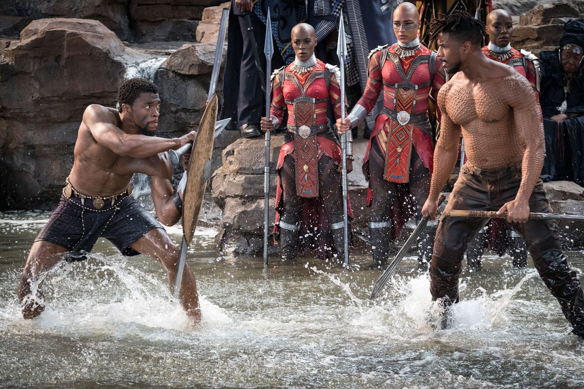 mayaembedded's tweet photo. Catch @chadwickboseman  and @MichaelBJordan starring in  ‘@theblackpanther’ - opening at our cinemas 16 February!

https://t.co/q2BkIpF4E2

#BlackPanther https://t.co/5Jxu9FqLsj