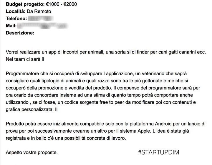 startupdimerda's tweet photo. Ci mancava solo più il Tinder per gli animali... e li si che di merda ce n'è #StartupDiM #JobOffer{#startup} https://t.co/bmJHZwptWa
