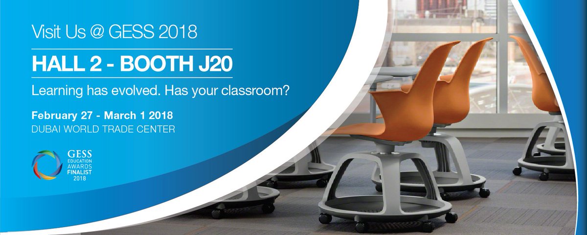 officeinsp's tweet photo. Come and visit our stand J20 Hall 2 at GESS Exhibition to learn more how space can improve student attention, engagement, and learning outcomes.
#GESSeducation #GESSDubai #GESS2018 #officeinspirations #steelcase #Offecct #frameryacoustics #muzofurniture #i3_technologies https://t.co/IBRNSuxnEk