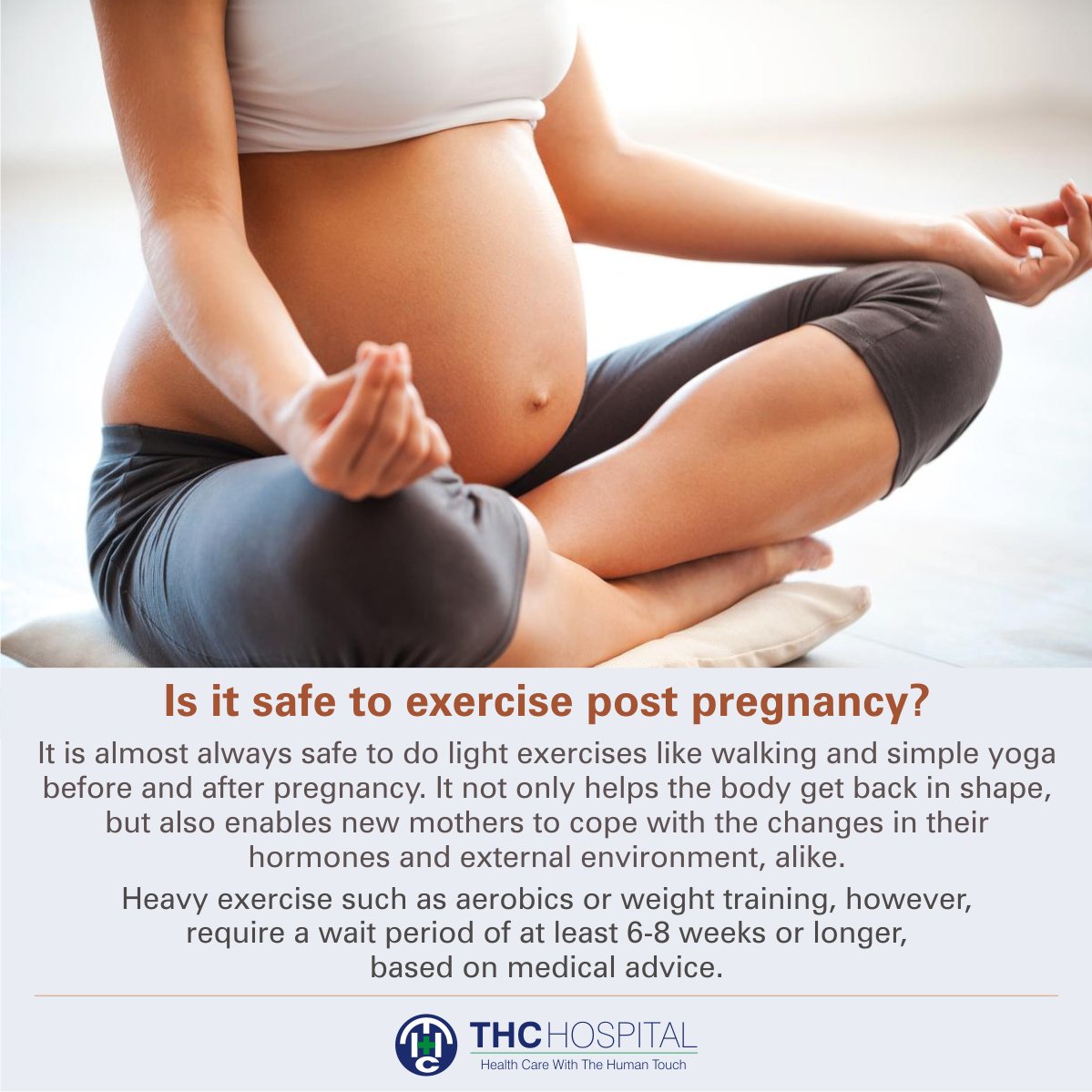 THCHospital's tweet photo. Follow @thchospital for more on #health and #wellbeing. Tag someone who’ll like this!
#THCcares
https://t.co/sZ9yUNyffi
#exercise #postpregnancy #safe #lightexercises #walking #yoga #pregnancy #body #shape #mothers #hormones #environment #Heavyexercise #aerobics #weight https://t.co/NAKyJjyflZ