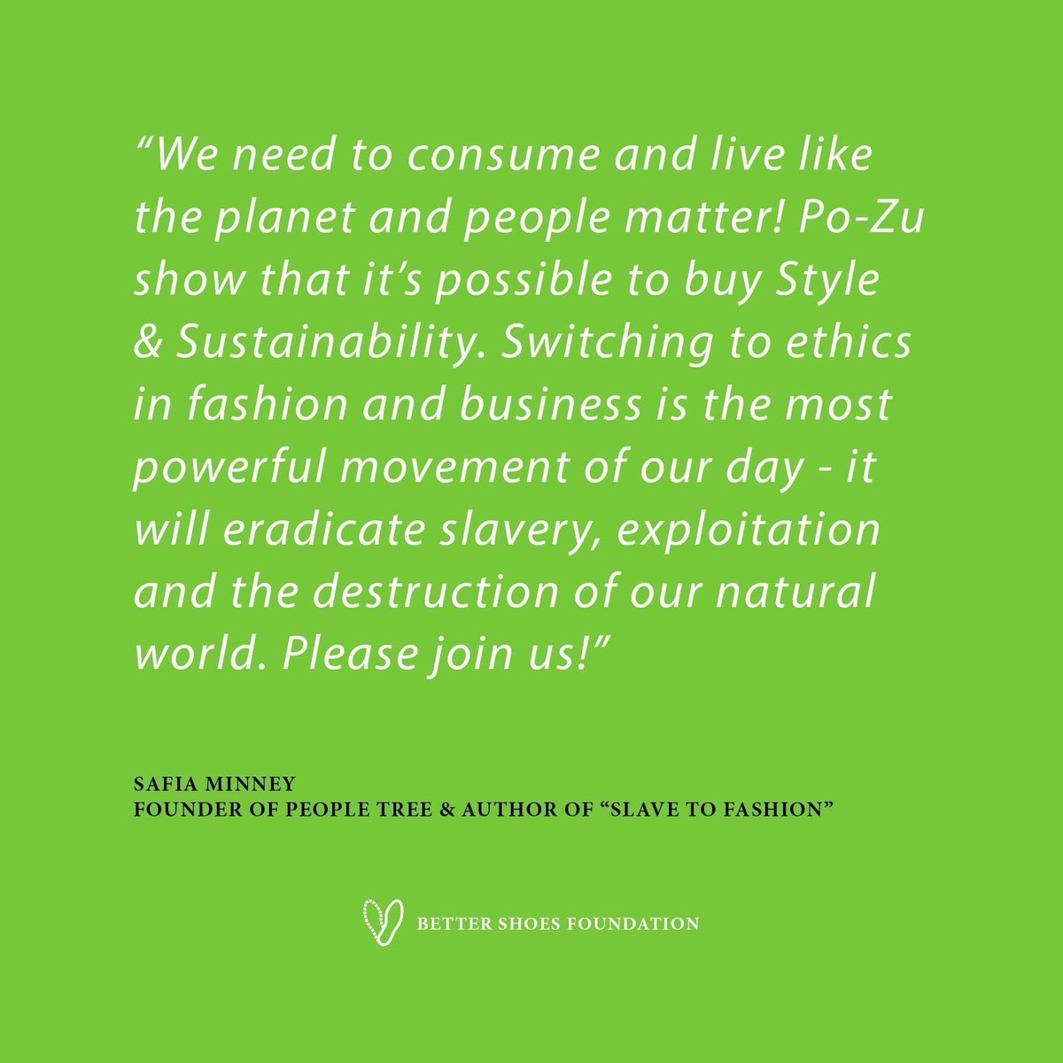 Po_Zu's tweet image. ‘Mainstreaming ethical footwear’  = "We need to consume and live like the planet and people matter..." @SafiaMinney founder @PeopleTree &amp;amp; @slavetofash #sustainability