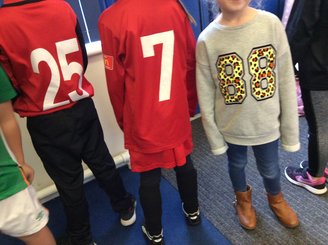We are dressing up in digits to raise money for <a href="/NSPCC/">NSPCC</a> #Numberday <a href="/BrewoodStMarys/">St Mary's Brewood</a>