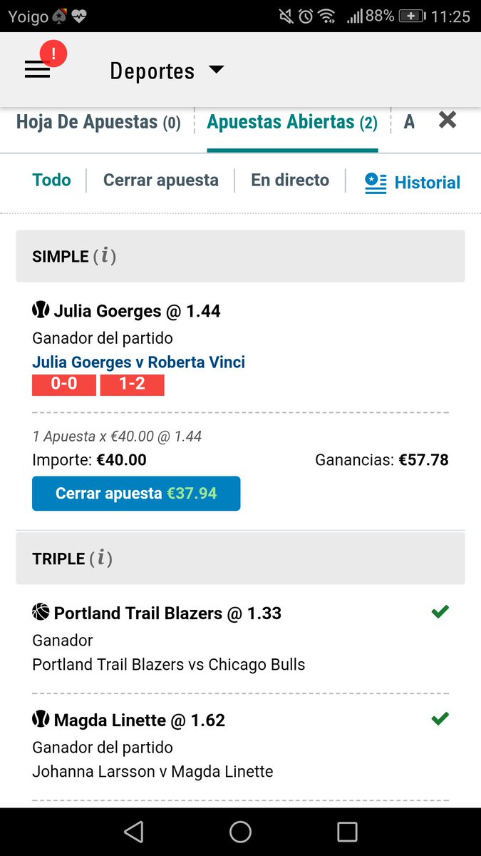 DifferentTip's tweet image. ✅✅✅ ¡Otro verde, pasad por caja, señores! Muy buen partido de Georges que aplasta a Roberta Vinci. Para seguir esto meteos en nuestri canal