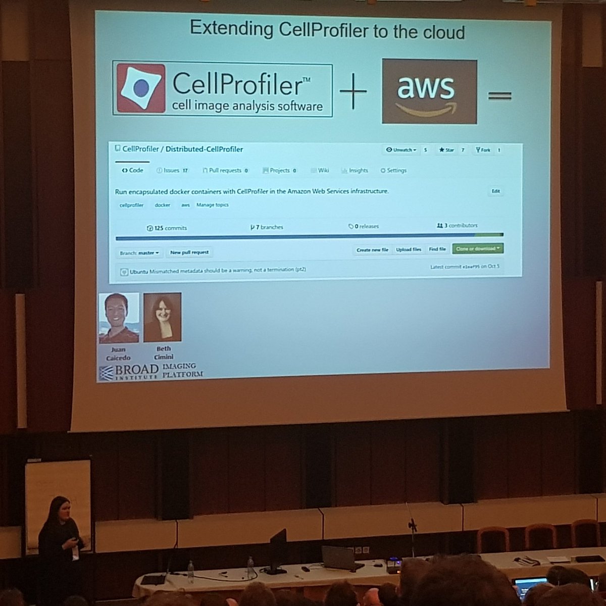martinjones78's tweet photo. Beth Cimini from @CellProfiler showing off the latest updates and expansions. Definitely a strong theme of cross-platform integration today, which can only be a good thing!
#NEUBIAS #NEUBIAS2018 @NEUBIAS_COST https://t.co/oAPImug94H