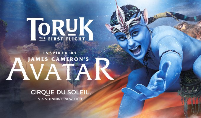 TaquillaCom's tweet image. ¿Recuerdas Avatar? ¿Tú también soñaste con vivir en el universo de Pandora🏵🍃?

Ahora el Circo del Sol te lo pone más fácil que nunca, con su nuevo espectáculo...💙Toruk, el primer vuelo💙

Actuarán en España. Entérate de todo en nuestra página➡ bit.ly/2BIhl7H