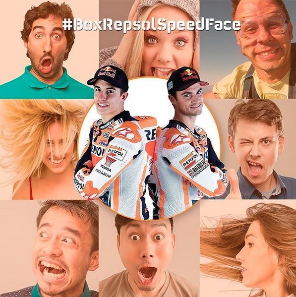 box_repsol's tweet photo. ¿Qué cara pondrías si te encontraras con #MM93 y #DP26?
¿De vergüenza 😊?
¿De felicidad 😀?
¿De flipao 😋?
Pues pon cara de velocidad😱💨 y publica tu foto o vídeo con el hashtag #BoxRepsolSpeedFace en Instagram. Si ganas✌ los podrás conocer en persona. ¡A ver cómo reaccionas! https://t.co/yq98K1urx1