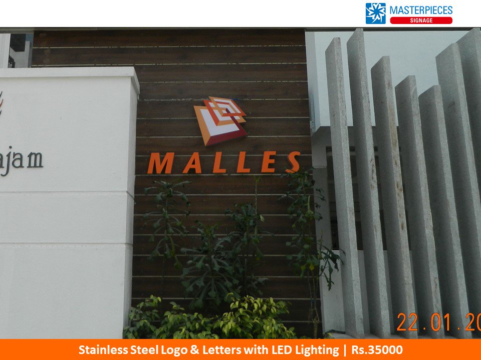 VantageOutdoor's tweet photo. Stainless Steel #Logo & #Letters with #LED Lighting installed for @malleshomes
#RealEstate #homes #construction #StainlessSteelSigns #SSsign #MetalSigns #ApartmentSign #signage For more info visit https://t.co/6CRGNItbhJ π044-26213757 https://t.co/OWK9jkZQiB