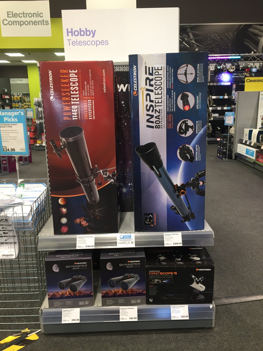 Want to get a closer look at the blood moon, come and pick up a telescope from our range #Canterbury