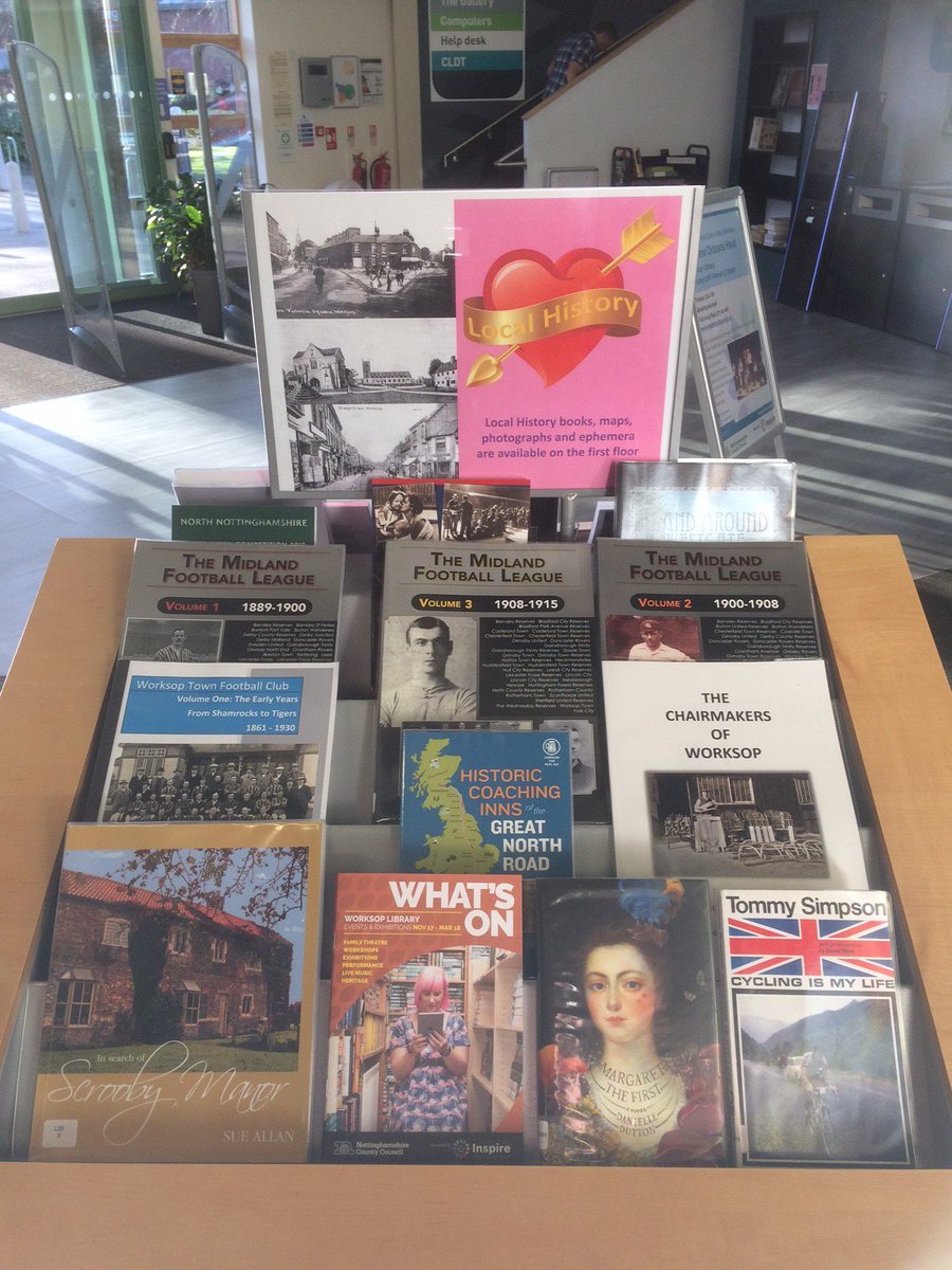 helencfox's tweet image. Love local history? Check out these fabulous books and heritage talks at #Worksop Library! tinyurl.com/y8v9wm3e tinyurl.com/ycntf5ob