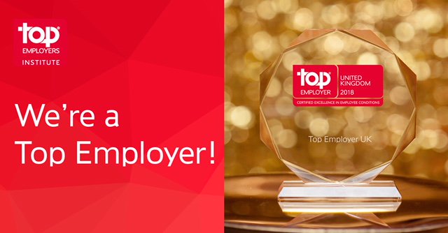 Experian_UK's tweet photo. We're thrilled to be certified as a UK 'Top Employer' for the second year in a row #TEUK2018 https://t.co/IgElfvF9FI @topemployer https://t.co/QrF2c4Tybg