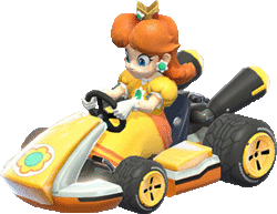 personaugratin's tweet photo. Driving Princess Daisy #AddVideoGamesImproveAnything https://t.co/TVflzDUnh8
