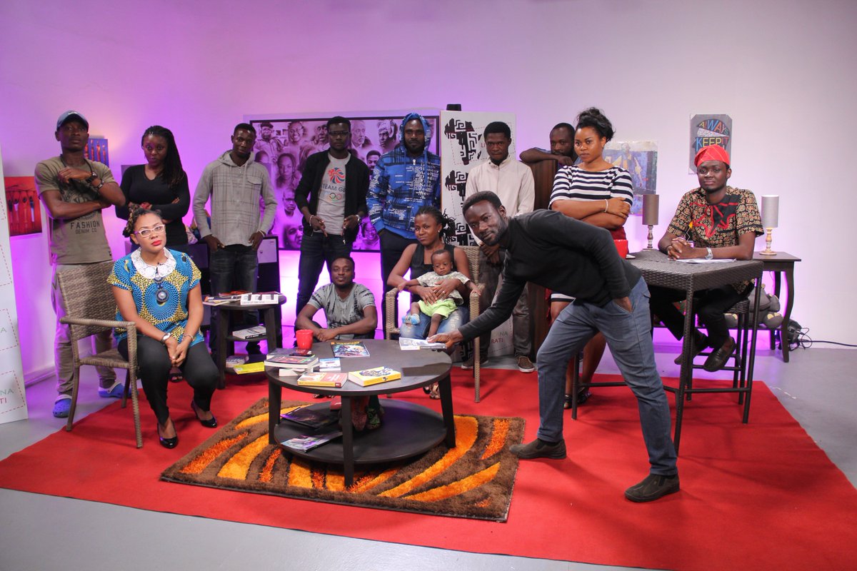 IsabellaAdediji's tweet photo. With some of the #AfricanaLiterati @Altvshow #Season3 team. Catch the #repeatBroadcast of our #FINALEepisode today at 2 PM on @africamagictv Family (@DStvNg ch. 154; @GOtvNg ch.2). #ALTVShow #LoveAfricaReadAfrica #FamilyViewing #TV #EducationalTV #TVShow #AfricanLiterature #Books https://t.co/0fk1dc3Rxq