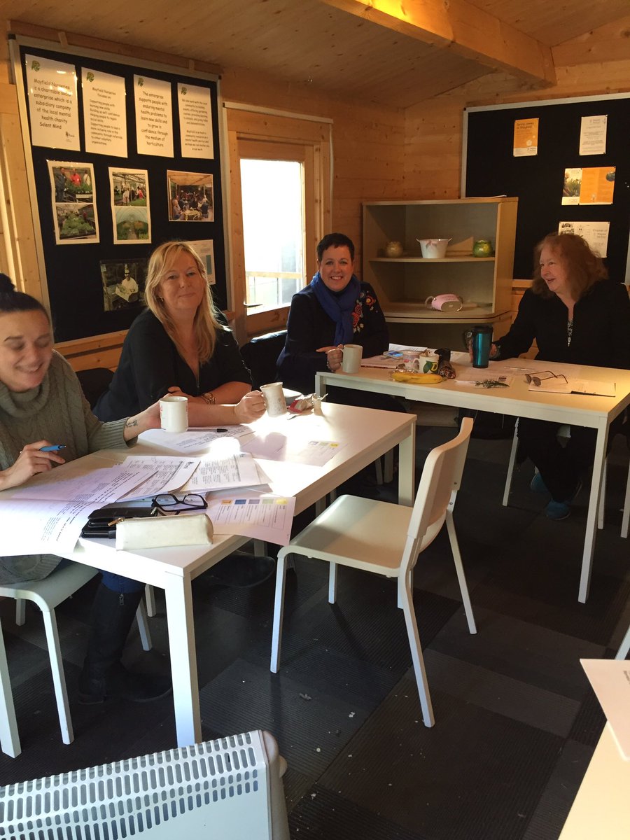 Claresoton's tweet photo. Taking #TimetoTalk about our own mental health during our @SolentMind peer support training session @MayfieldSolent https://t.co/UIZmJW6SSe