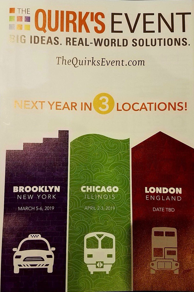 Look at what has just been announced over in the USA <a href="/QuirksMR/">Quirk's Media #MRX</a> #QuirksEvent is coming to Europe in 2019 contact me stewart@quirks.com if you want to know more #quirkseurope #excited