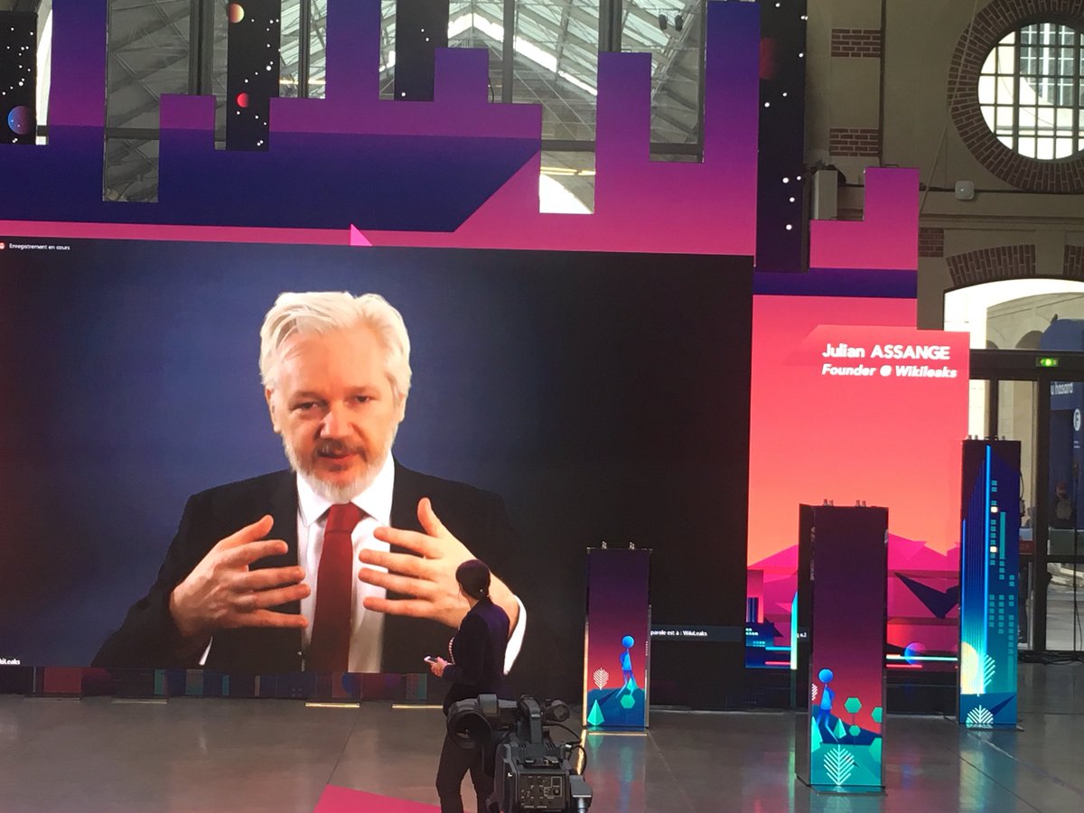 SandyBeky's tweet photo. In a world of mass surveillance powered by huge institutions such as #Facebook, #Google, national security agencies and others #cryptography is fundamental to preserve individual liberty @JulianAssange #WordsOfCaution #MK2018 https://t.co/uKxeS24XQA