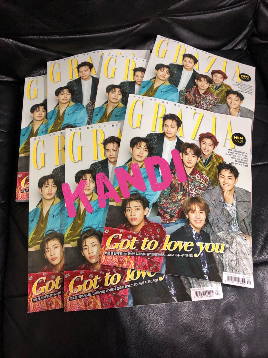 FerFii3's tweet photo. Grazia 6 เล่มแรกมาแล้วนะคะ เย่ๆ #marknetic https://t.co/PRd2RIrZSq