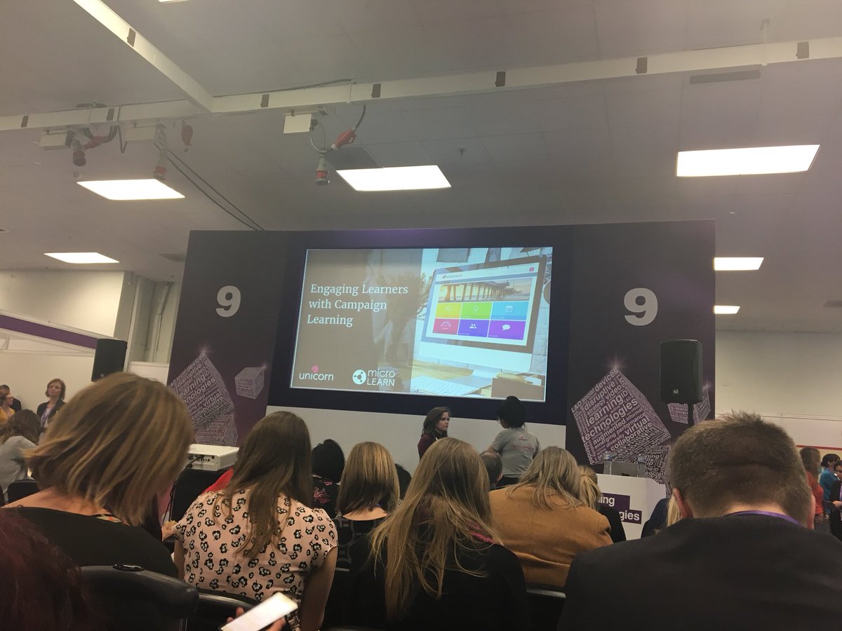 Access_LMS's tweet photo. Starting in 10 👀 Head over to Theatre 9 to catch our Head of Marketing @AbiPears and @Micro_Learn’s Creative Director @AliSoper_ML discuss how to engage learners with #campaignlearning #LT18uk @LT18uk https://t.co/fDpJK7aA7J